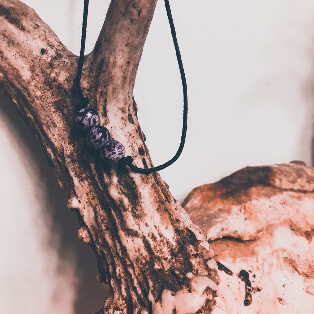 Custom beaded choker